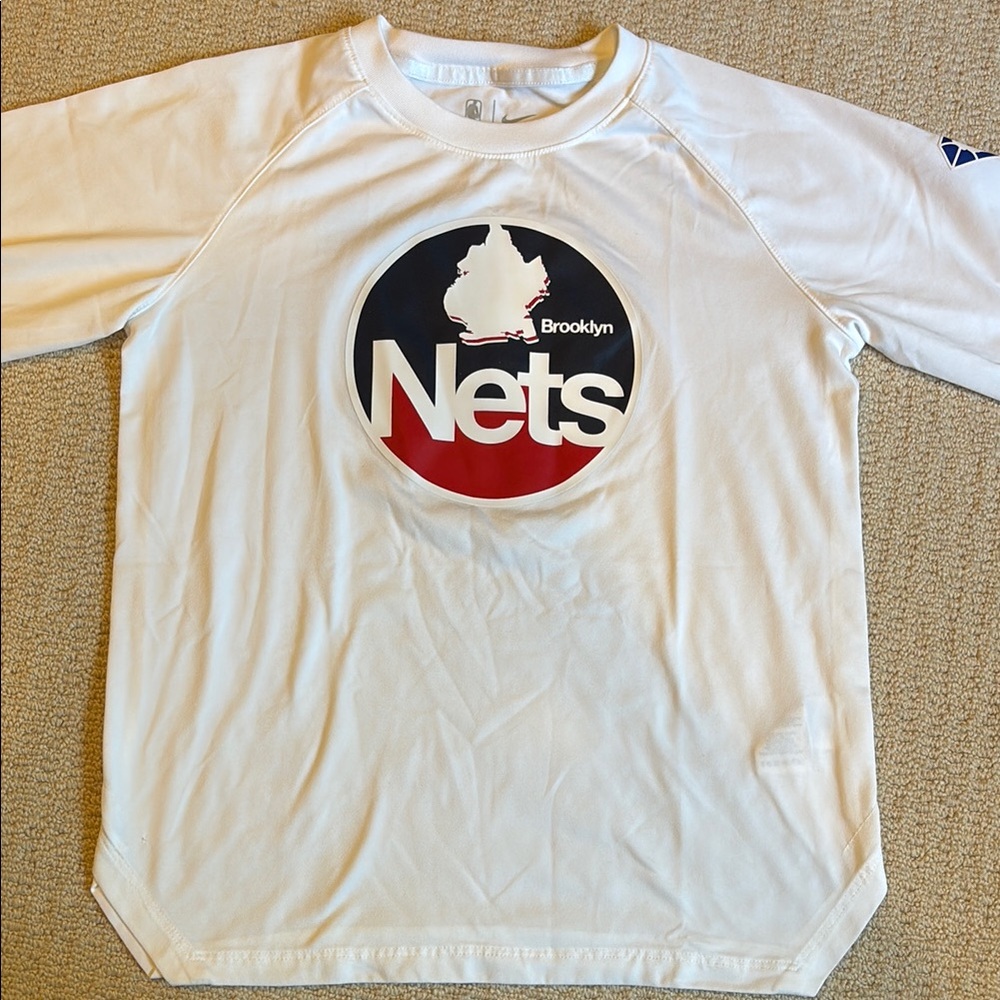 Brooklyn Nets Nike White Dri-FIT Shirt